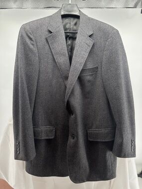 Samuelsohn Greenwich wool cashmere gray sports jacket